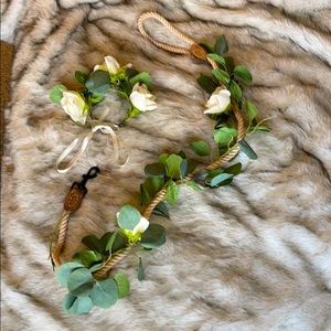 Beautiful hand made leash +animal collar from Etsy